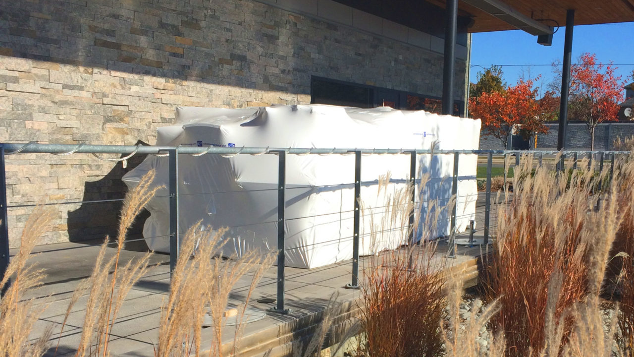 shrink wrap, patio, restaurant, Toronto, GTA