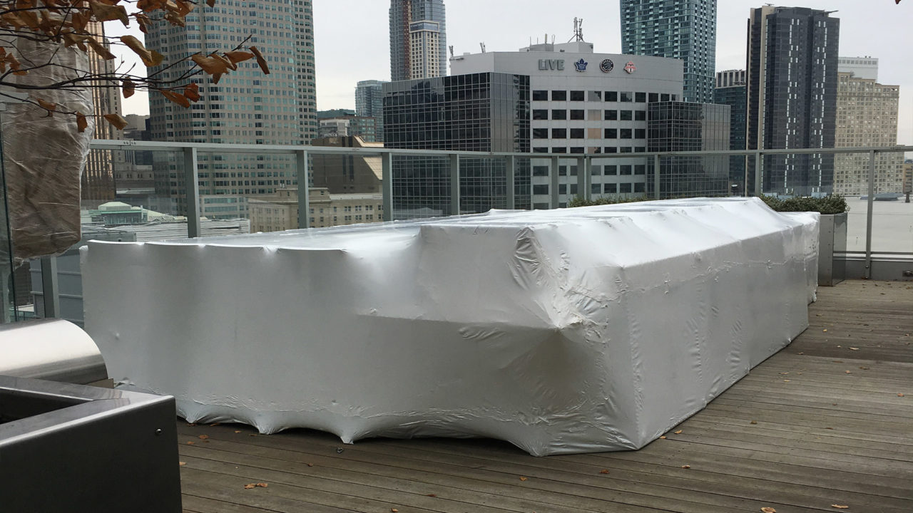 shrink wrap, patio, restaurant, Toronto, GTA